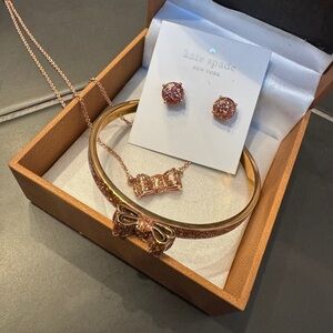 Kate Spade Rose Gold Jewelry Set